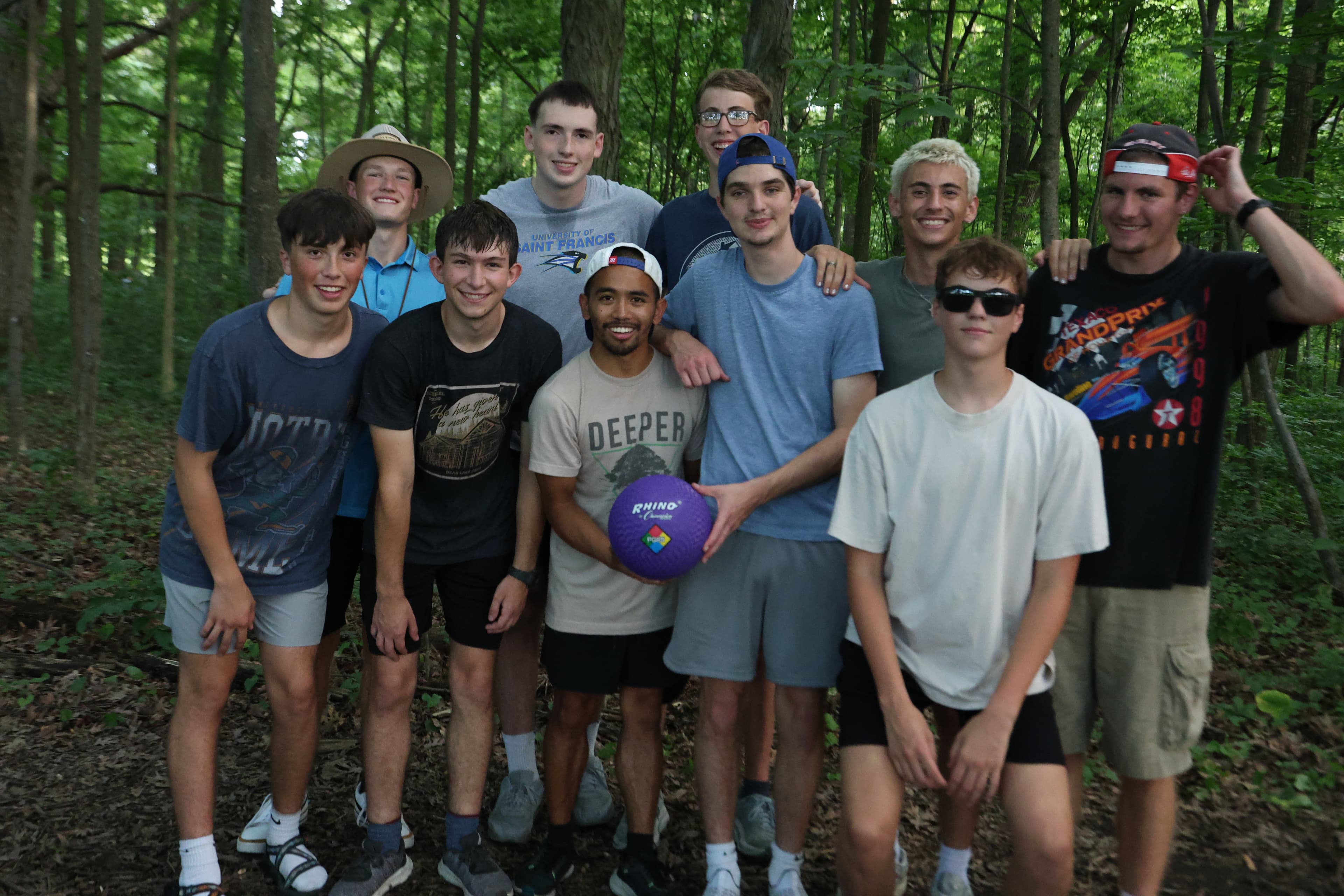 Sr. High campers enjoying community at Bear Lake Camp